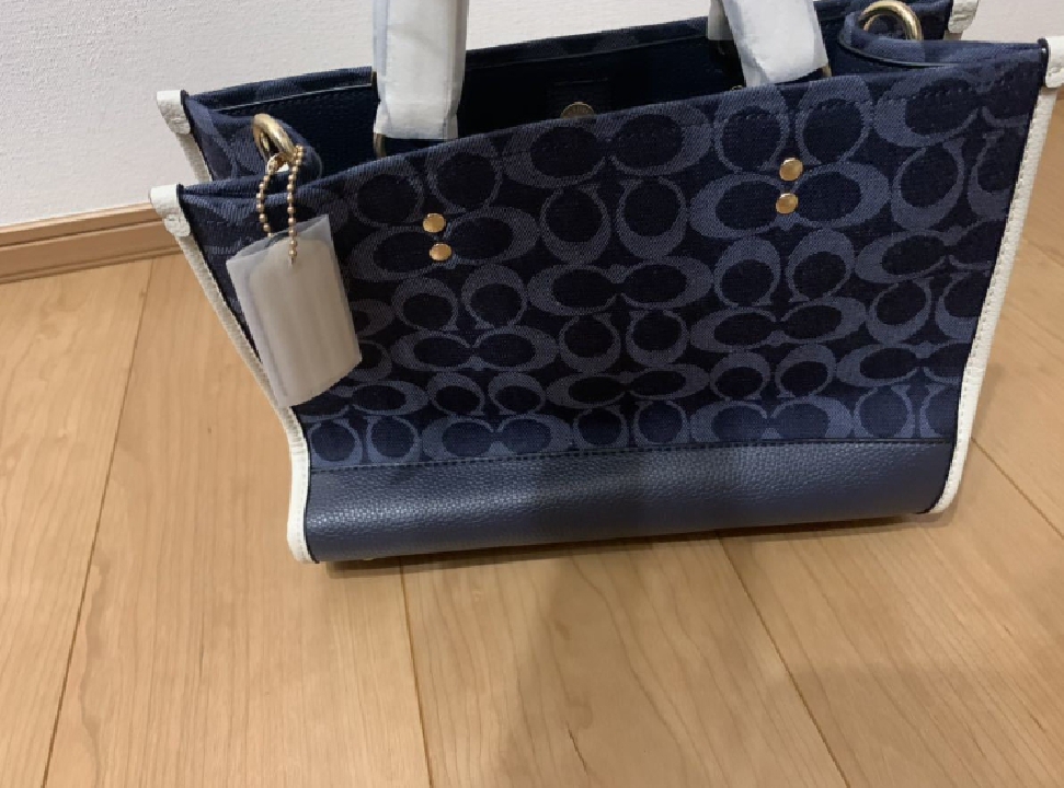 กระเป๋า COACH TOTE BAG DENIM BLUE