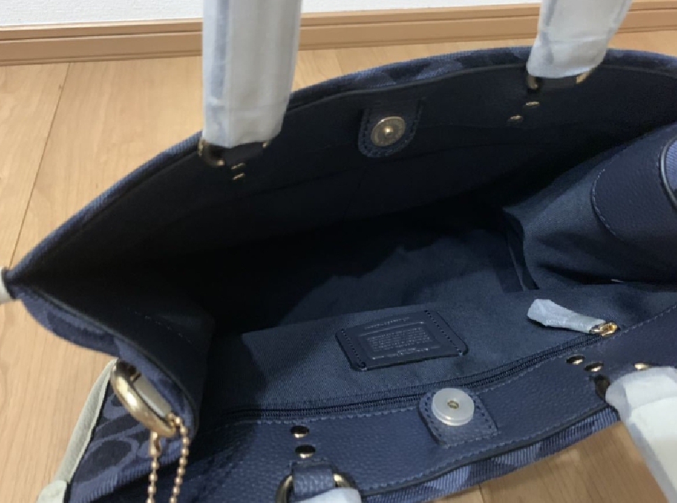 กระเป๋า COACH TOTE BAG DENIM BLUE