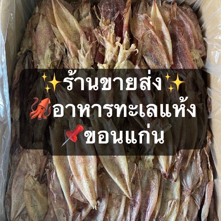 ปลาหมึกแห้งขายส่งราคาถูก และอาหารทะเลแห้งทุกชนิด | ร้านบัวทองอาหารทะเลแห้ง ขอนแก่น
