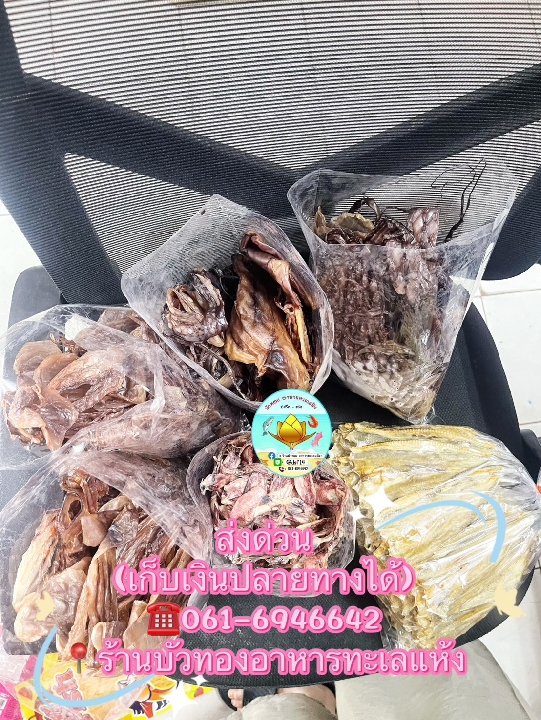 ปลาหมึกแห้งขายส่งราคาถูก และอาหารทะเลแห้งทุกชนิด | ร้านบัวทองอาหารทะเลแห้ง ขอนแก่น