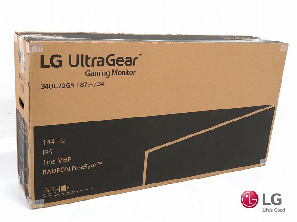 LG  34UC70GA-B  ชนิดโค้งกว้างพิเศษจอภาพเกมแผง IPS รองรับ 144Hz  FreeSync
