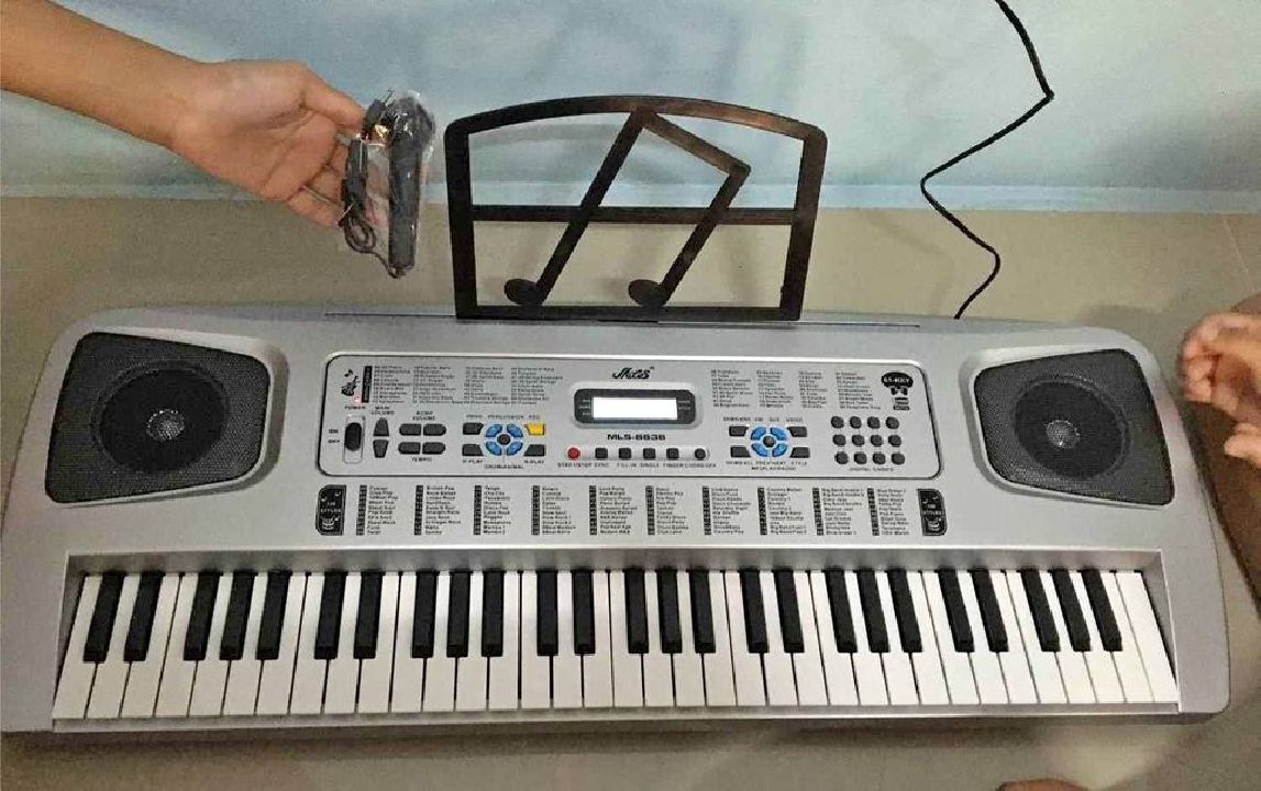 เครื่องดนตรีคีย์บอร์ด 61 คีย์อัดเสียง USB,Mp3 ราคาถูก เก็บเงินปลายทาง