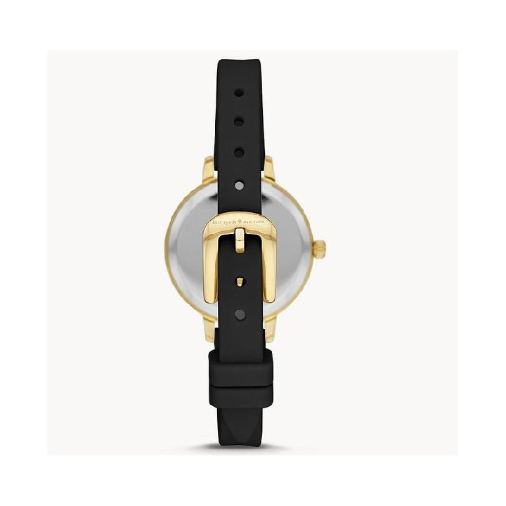 Kate Spade New York Metro Black Silicone Watch