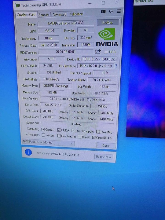 ขาย การ์ดจอ gtx460