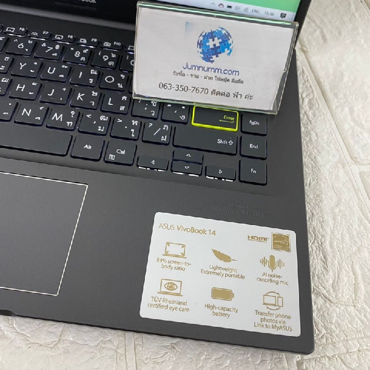 ขาย ASUS VIVOBOOK 14 S413EA-EB125TSCore I5 Gen11 อายุเครื่องยังไม่ถึง 1เดือน